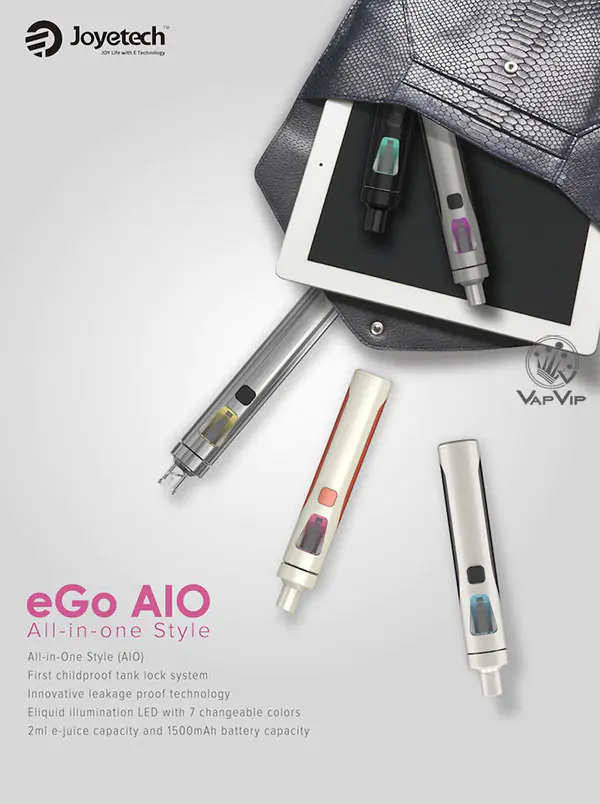 Joyetech eGo AIO with spiral mouthpiece