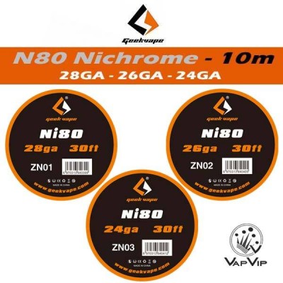 N80 Nichrome - 10m Coil Wire Roll - GeekVape