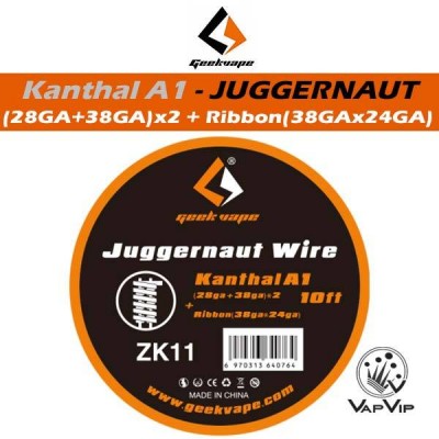 Kanthal A1 JUGGERNAUT - 3m Coil Wire Roll - GeekVape
