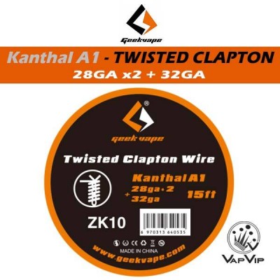 Kanthal A1 TWISTED CLAPTON - 3m Coil Wire Roll - GeekVape