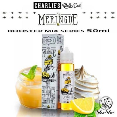 MR MERINGUE eliquid 50ml (BOOSTER) - Charlie's Chalk Dust