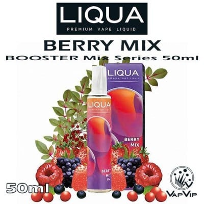 BERRY MIX M&G E-liquido 50ml (BOOSTER) - LIQUA MIX & GO