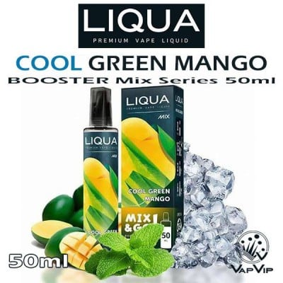 COOL GREEN MANGO M&G E-liquido 50ml (BOOSTER) - LIQUA MIX & GO