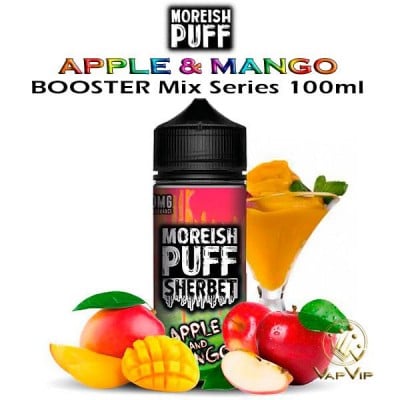 APPLE & MANGO Sherbets E-liquid 100ml (BOOSTER) - Moreish Puff in Europe and Spain
