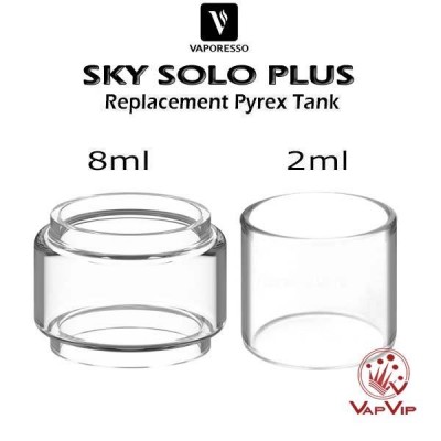 SKY SOLO PLUS 2ml / 8ml Depósito de repuesto Pyrex - Vaporesso