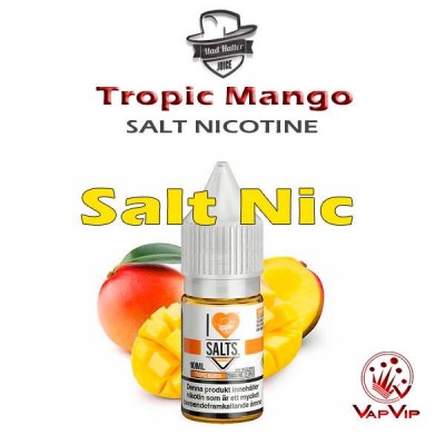 Nic Salt Tropic Mango Nicotine Salts Eliquid 10ml - Mad Hatter