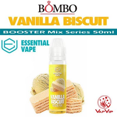 VANILLA BISCUIT Essential Vape E-liquid 50ml (BOOSTER) - Bombo