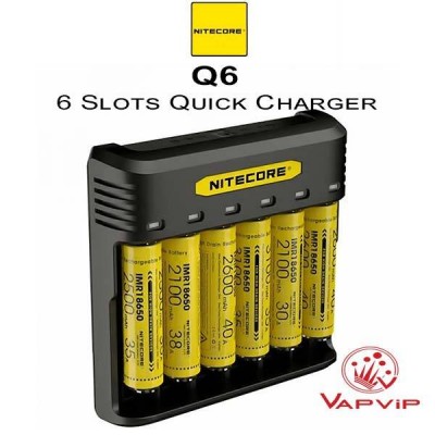 Nitecore Q6 Quick Charger Cargador de Baterias