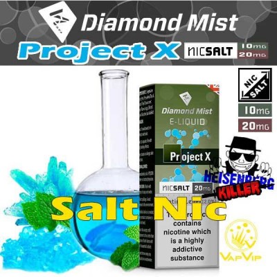 Nic Salt PROJECT X Sales de Nicotina e-líquido 10ml - Diamond Mist