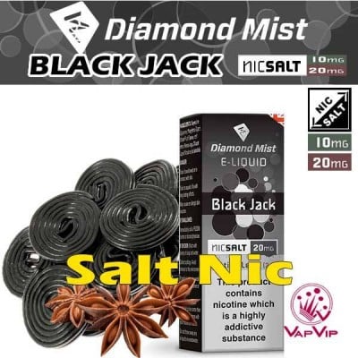 Nic Salt BLACK JACK Nicotine salts Eliquid 10ml - Diamond Mist