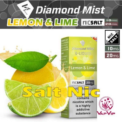 Nic Salt LEMON & LIME Nicotine salts Eliquid 10ml - Diamond Mist