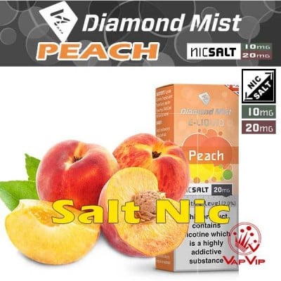 Nic Salt PEACH Nicotine salts Eliquid 10ml - Diamond Mist