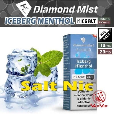 Nic Salt ICEBERG MENTHOL Nicotine salts Eliquid 10ml - Diamond Mist