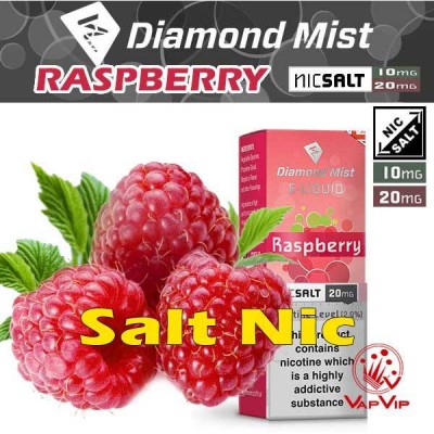 Nic Salt RASPBERRY Nicotine salts Eliquid 10ml - Diamond Mist