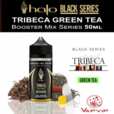 TRIBECA GREEN TEA Black Series eliquid 50ml (BOOSTER) - Halo