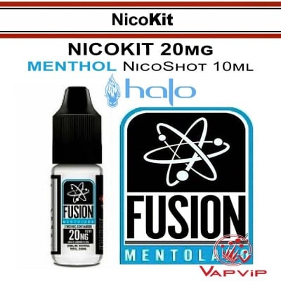 NicoKit Halo Fusion MENTHOL 20mg/ml 50/50 Booster Nico-Shot