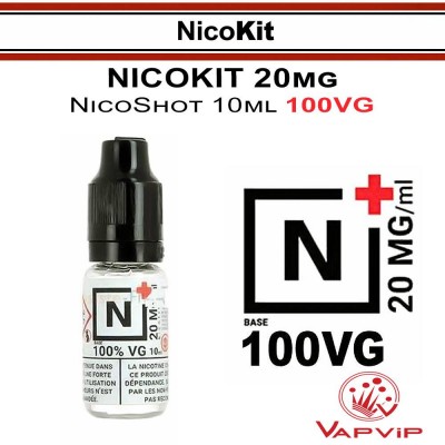 NicoKit: N+ 100VG 10ml 20mg/ml Nico-Booster