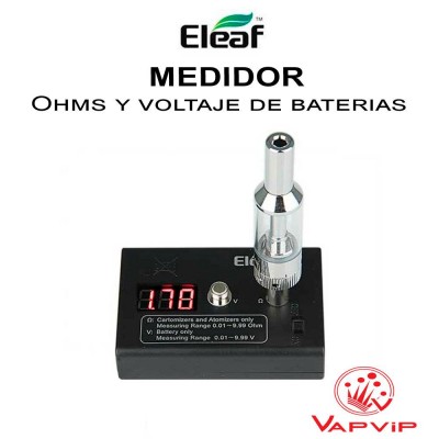 Ohm Meter and battery voltage Eleaf ohmmeter