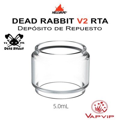 Dead Rabbit V2 RTA Depósito de repuesto Pyrex - HellVape