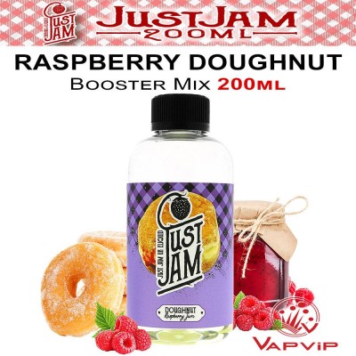 RASPBERRY DOUGHNUT Donut de Frambuesa E-liquido 200ml (BOOSTER) - Just Jam