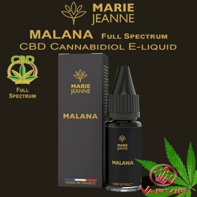 MALANA Full Spectrum CBD Cannabidiol E-liquido - Marie Jeanne
