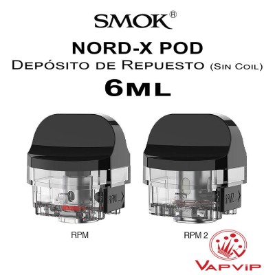 Depósito Repuesto 6ml SMOK NORD-X Pod - Smok