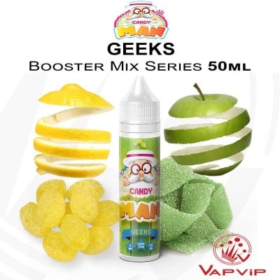 GEEKS E-liquid 50ml (BOOSTER) - Candy Man