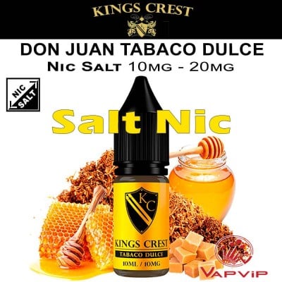 Salts DON JUAN TABACO DULCE Sales de Nicotina - KINGS CREST