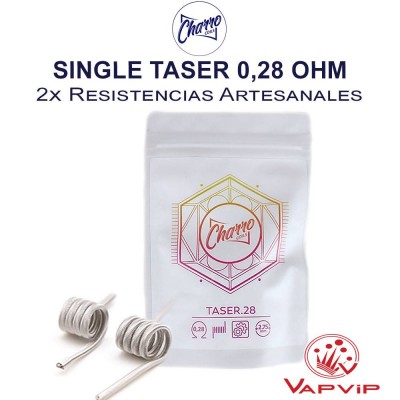 SINGLE TASER 0,28 Ohm handcrafted coils Charro Coils