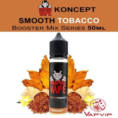 SMOOTH TOBACCO E-liquido KONCEPT 50ML (BOOSTER) - Vampire Vape