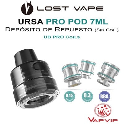 Depósito Repuesto URSA UB PRO Pod - Lost Vape