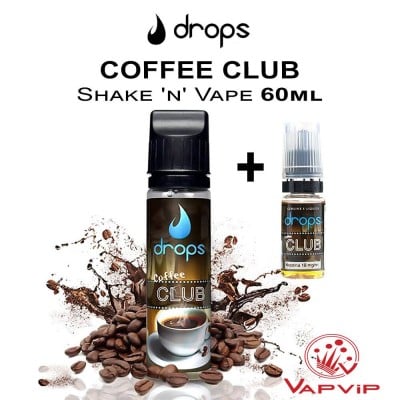 COFFEE CLUB e-liquido 50ml+10ml - Genesis Shake 'n' Vape - Drops