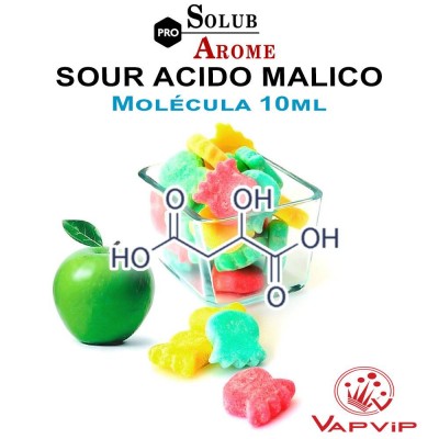 Molecula SOUR ACIDO MALICO Potenciador Eliquid - Solubarome