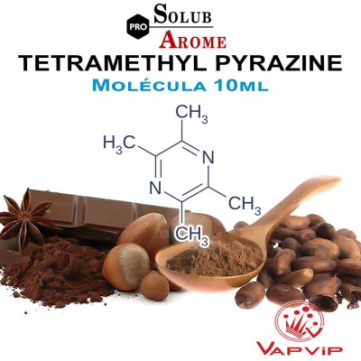 Molecula TETRAMETHYL PYRAZINE Potenciador Eliquid - Solubarome