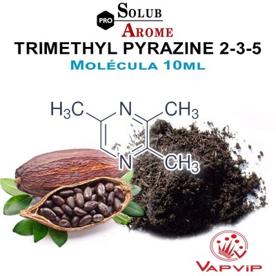 Molecula TRIMETHYL PYRAZINE 2-3-5 Potenciador Eliquid - Solubarome