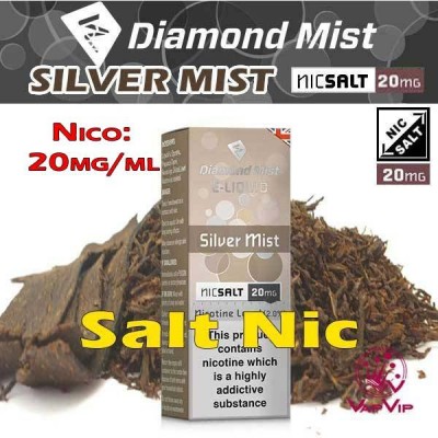 Nic Salt SILVER MIST Sales de Nicotina e-líquido 10ml - Diamond Mist