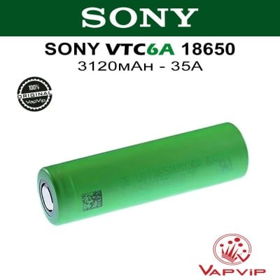 Sony VTC6A 3120mAh - 35A US18650VTC6A 18650 Batería