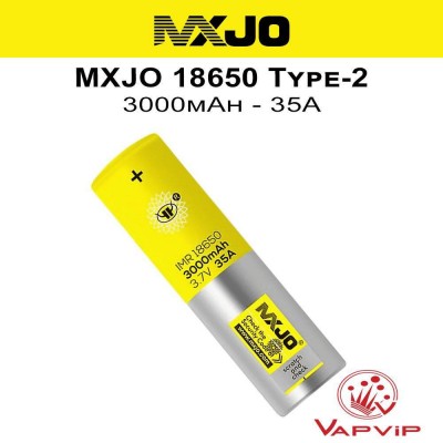 MXJO Type-2 3000mAh - 35A 18650 Batería
