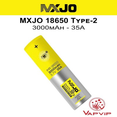 MXJO Type-2 3000mAh - 35A 18650 Battery