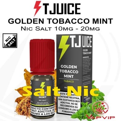 Nic Salt Golden Tobacco Mint - TJuice N+