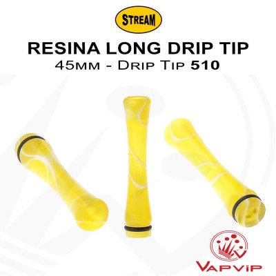 Drip Tip 510 Resina Acrilica Long 45mm