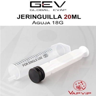 20ml Syringe with 18G needle for e-liquids