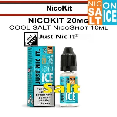 NicoKit: Salt on Ice SAL DE NICOTINA Just Nic It 10ml 20mg/ml Booster