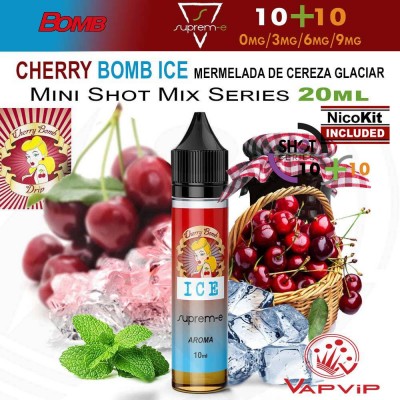 CHERRY ICE BOMB 20ml eliquid Mini Shot - Suprem-e