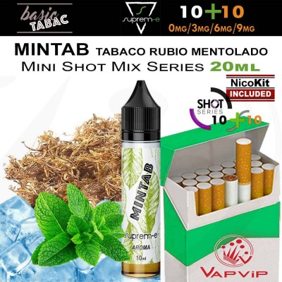 MINTAB 20ml BASIC TABAC e-liquido Mini Shot - Suprem-e
