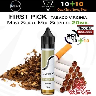 FIRST PICK 20ml e-liquido Tabaco Virginia Mini Shot - Suprem-e