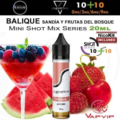 BALIQUE 20ml Sandía y Frutas del Bosque e-liquido Mini Shot - Suprem-e