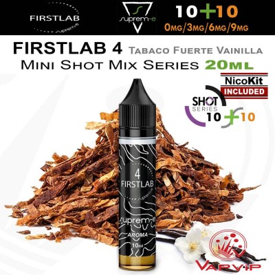 FIRST LAB 4 Mezcla Tabacos fuertes 20ml e-liquido Mini Shot - Suprem-e