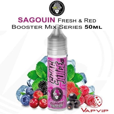 SAGOUIN e-liquid Fresh & Red 50ml (BOOSTER) - Swag Juice