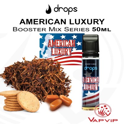 American Luxury e-liquido 50ml (BOOSTER) - Drops